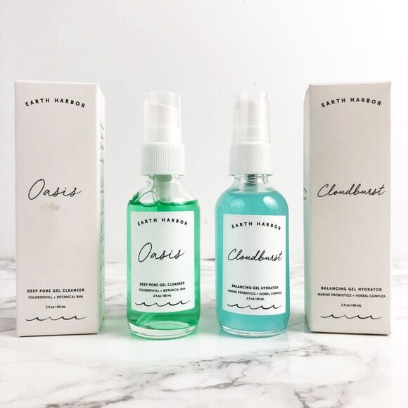NIB Earth Harbor Oasis, Cloudburst, & Tidal Rose Oily Skin / Acne Bundle - Picture 9 of 10